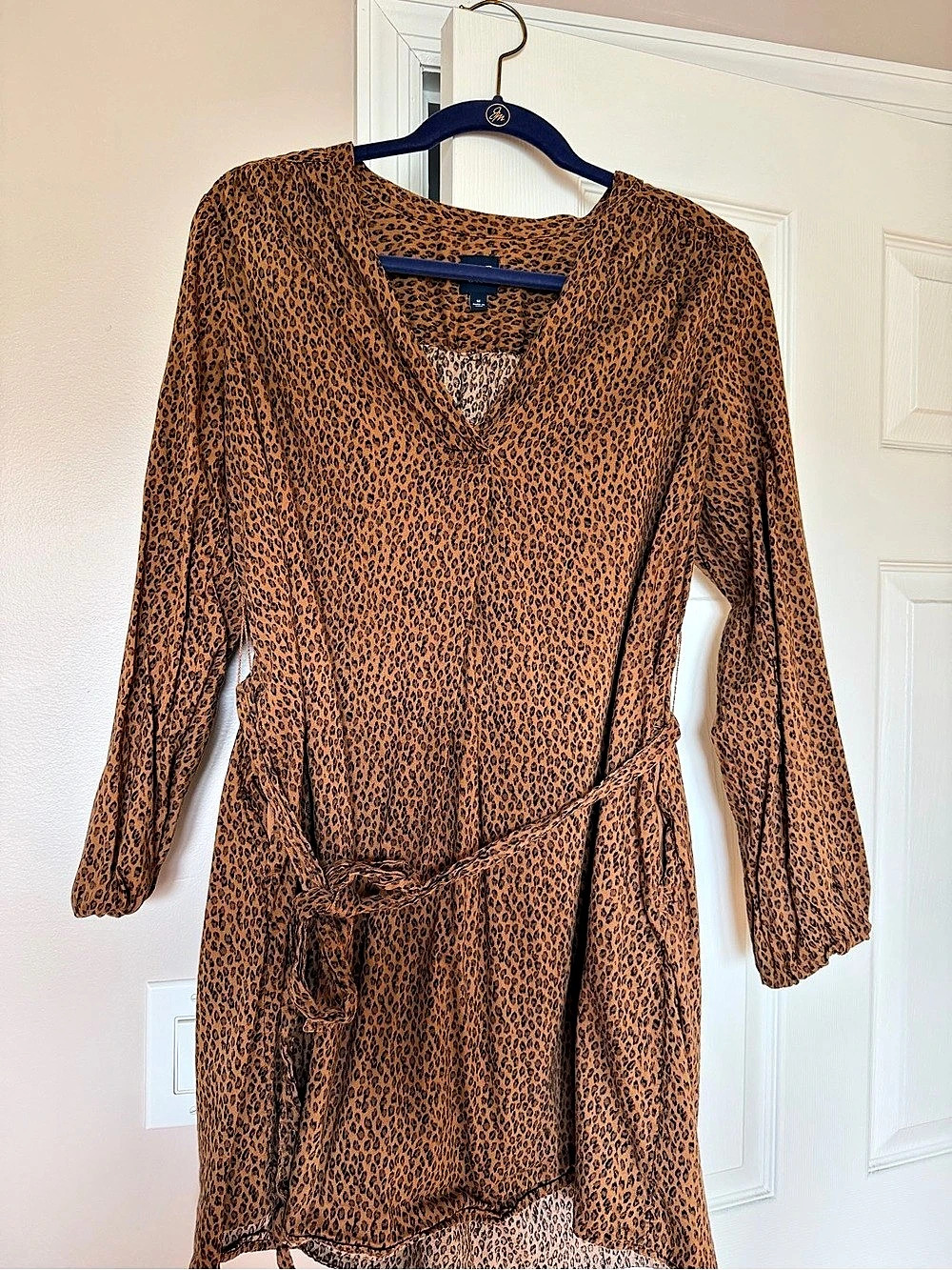Gap Leopard Print Mini Dress Size Medium